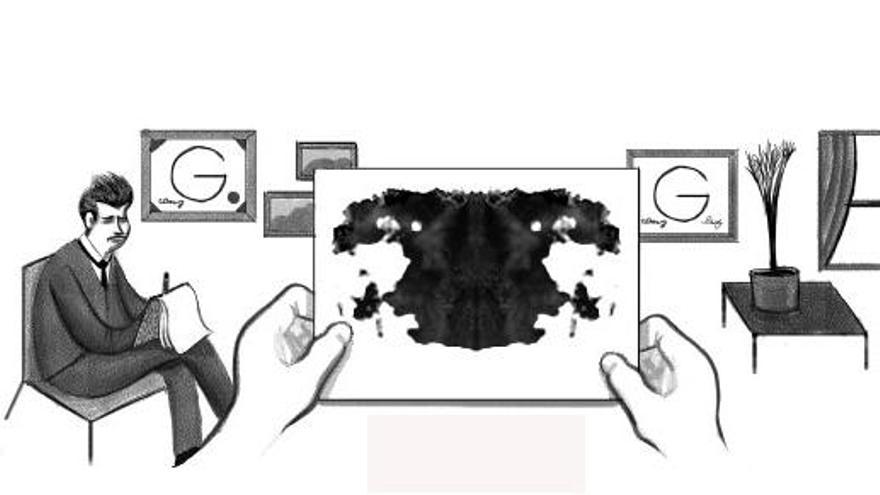 Homenaje de Google a Hermann Rorschach.