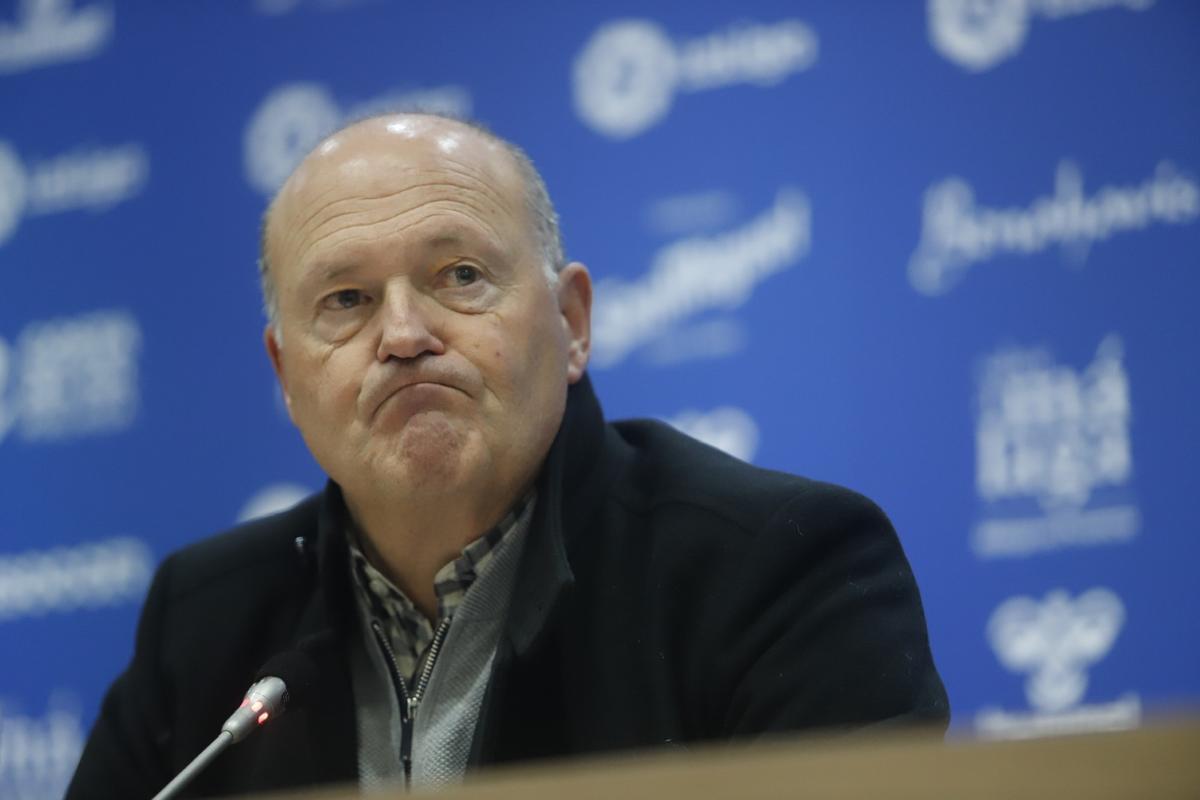 Rueda de prensa de despedida de Pepe Mel como entrenador del Málaga CF