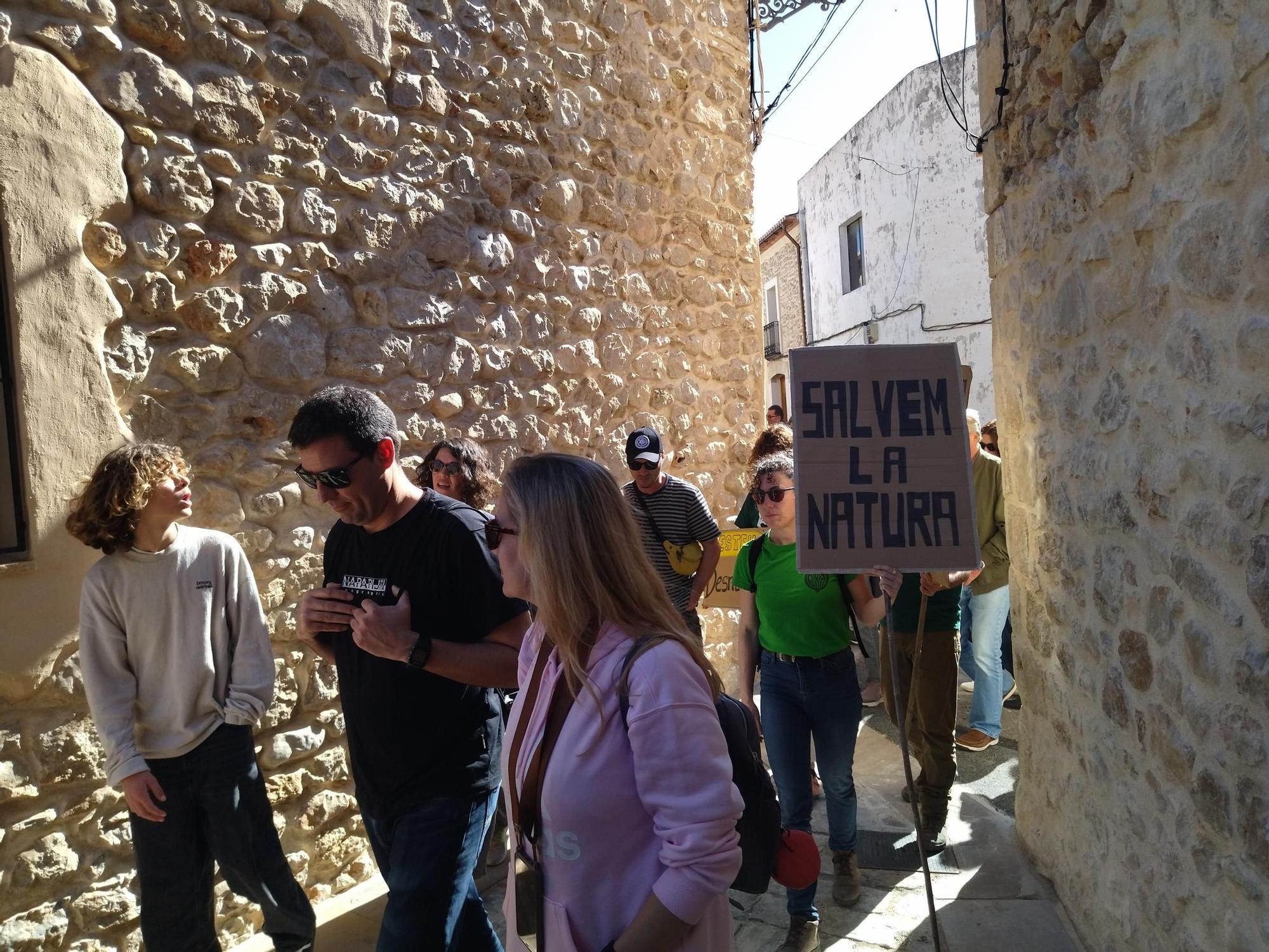 Así ha sido la masiva manifestación de Llíber contra el PAI de 488 casas (imágenes)