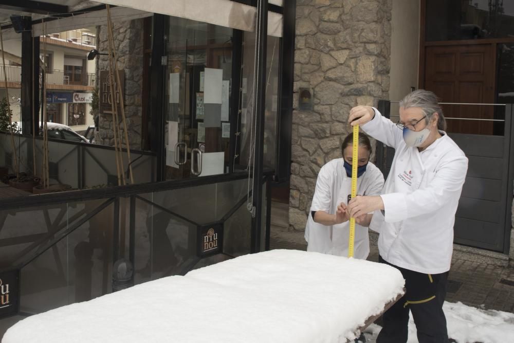 Fotos de la nevada a la Catalunya Central