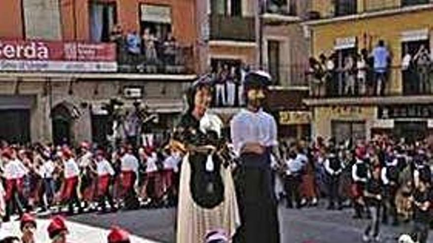 La plaça Patalín de la Seu durant una edició del ball cerdà