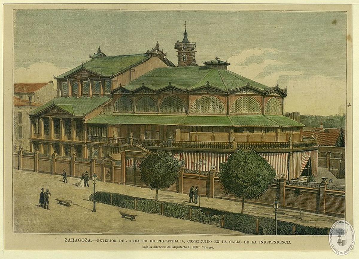 Una imagen del teatro del Fondo Documental Histórico de las Cortes de Aragón.