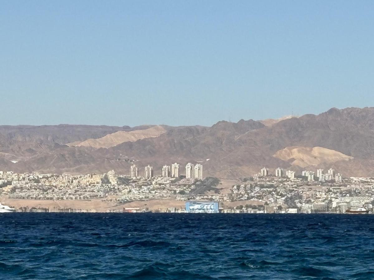 Imagen de Eilat, Israel, captada por Rocío desde Áqaba.
