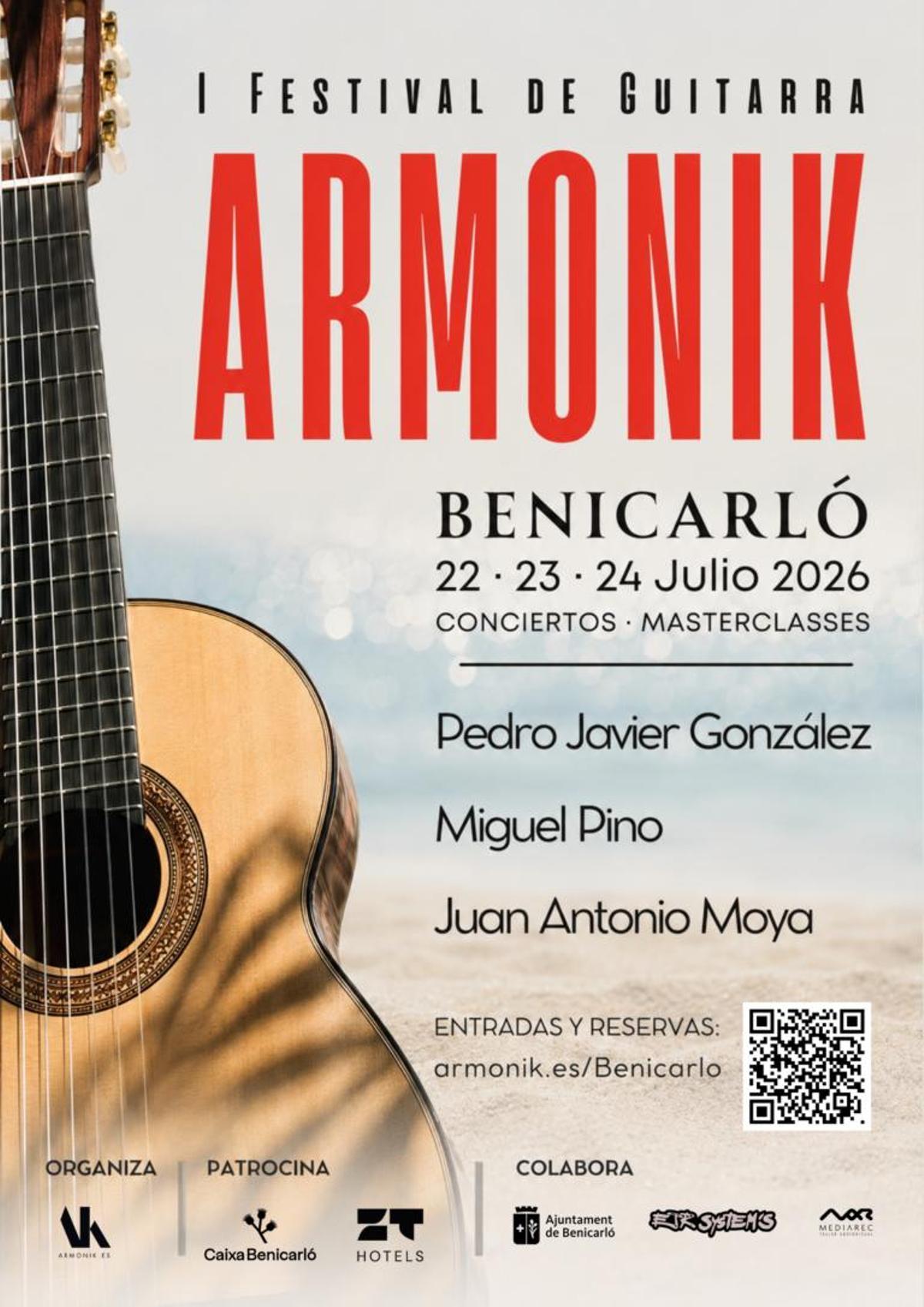 Cartell del I Festival de Guitarra Armonik.