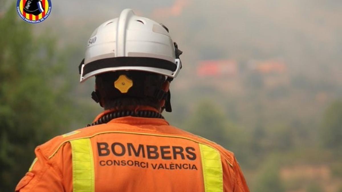 Imagen de archivo de un bombero del Consorcio Provincial de Bomberos de Valencia