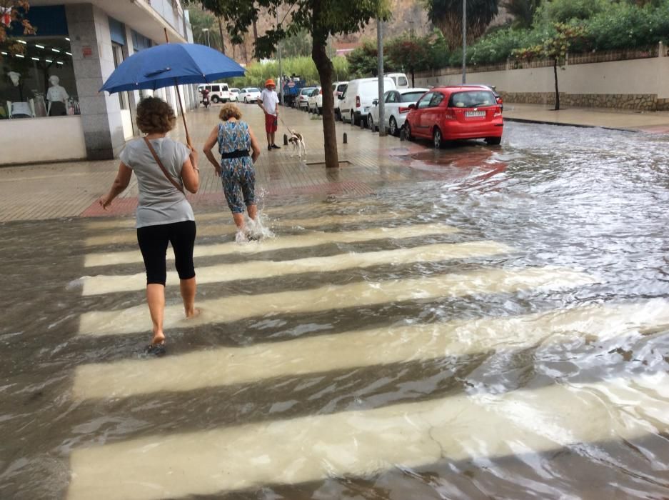 Las lluvias torrenciales dejan 66 l/m2 en Dénia