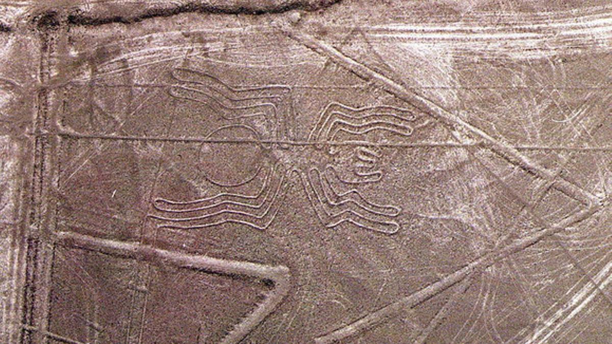 Fotografía de las líneas de Nazca.