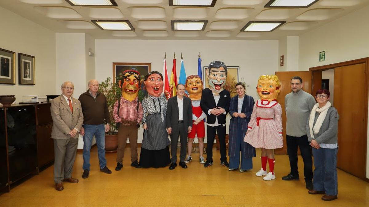 Caballero participó esta mañana en la presentación del programa del Entroido.