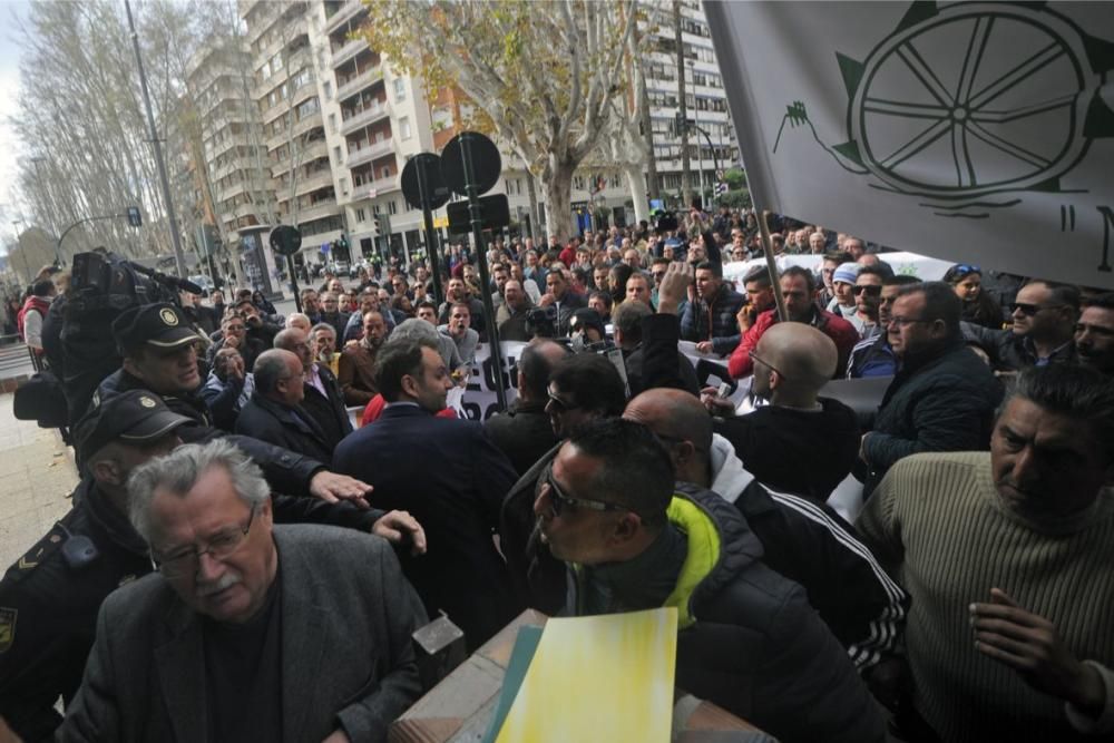 Manifestación en Murcia de los agricultores