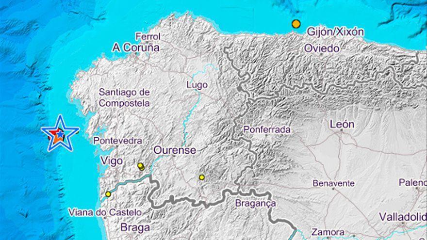 Mapa donde se localizó el epicentro del temblor.
