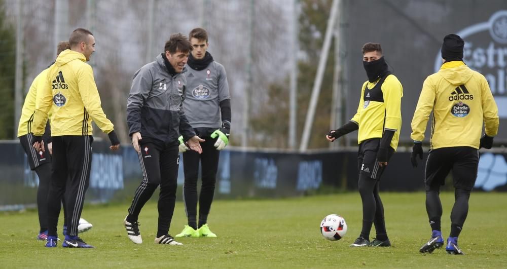 Entrenamiento del Celta en A Madroa