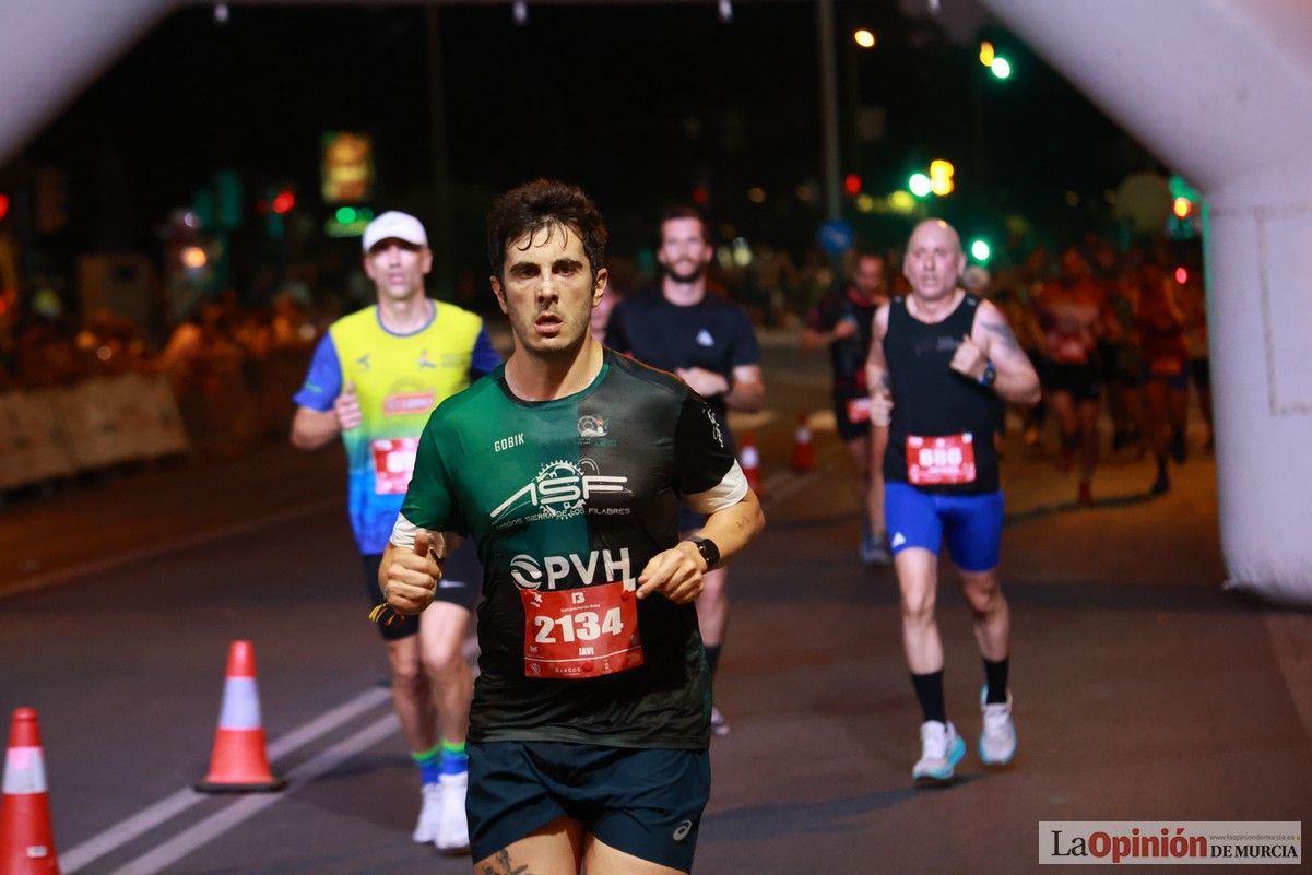 Las mejores imágenes de la carrera nocturna de Murcia