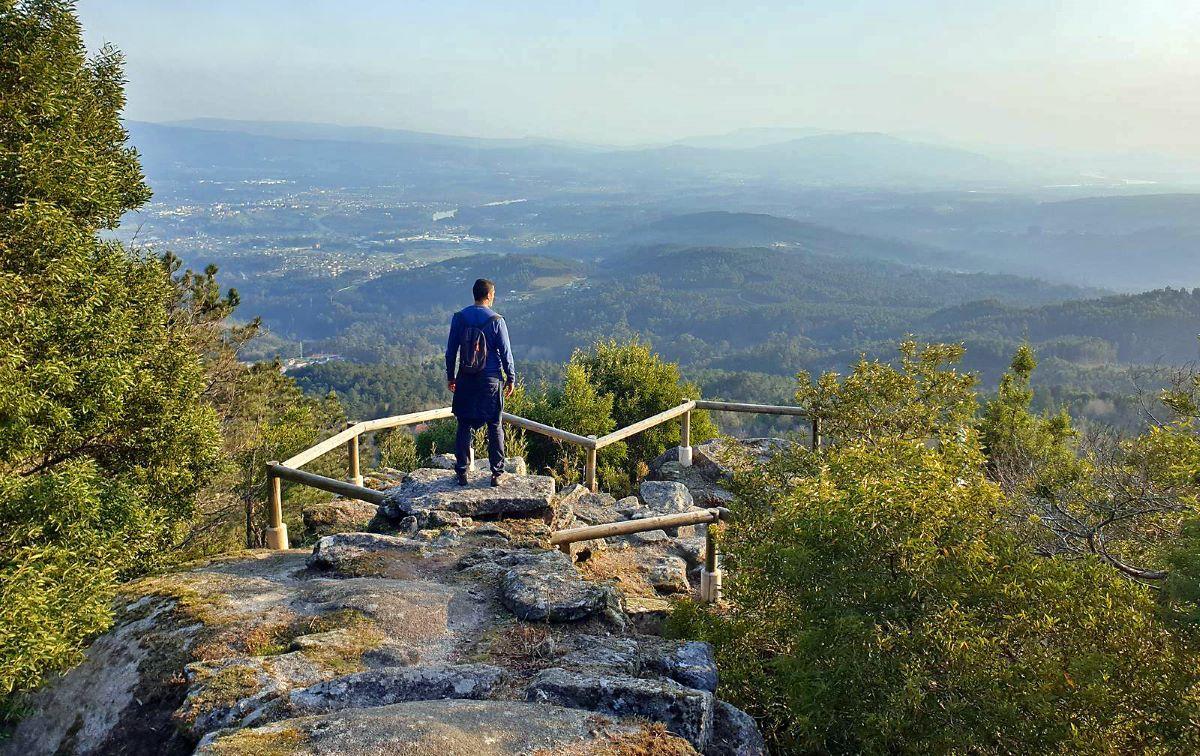 Vistas desde el primer parque natural de Galicia, el Monte Aloia.