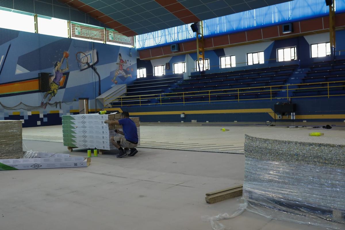 Imagen de la obra que se está llevando a cabo en el Ángel Nieto