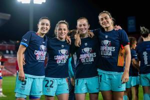 Las jugadoras del Barça atribuyen al trabajo, regularidad y ambición la consecución de la Liga