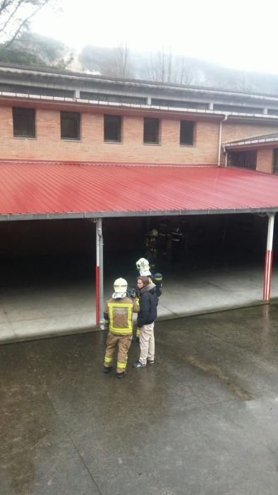 Incendio en el Colegio de Tudela Veguín