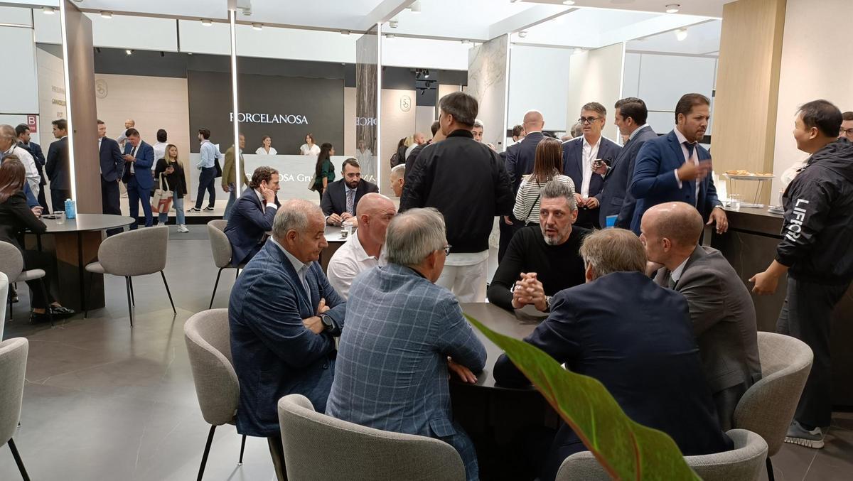 El espacio de Porcelanosa en Cersaie ha recibido una elevada afluencia.