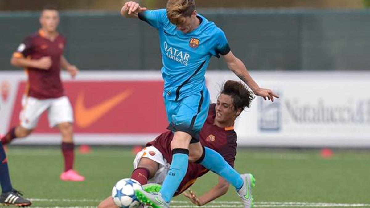 El Juvenil A del Barça consiguió un sufrido empate en Roma
