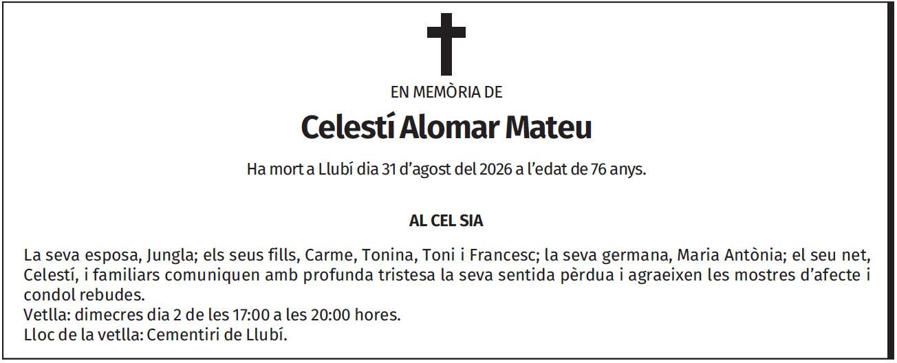 Celestí Alomar Mateu