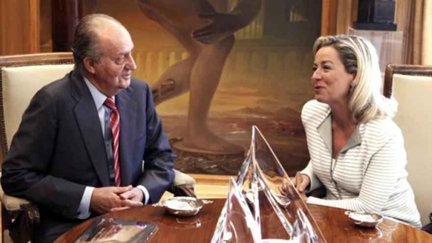 Declaraciones de Ana Oramas (CC) tras su reunión en la Zarzuela con el Rey, Juan Carlos I
