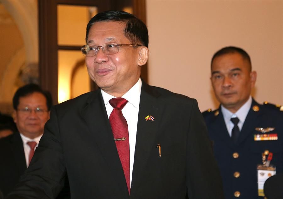 El jefe de las Fuerzas Armadas, Min Aung Hlaing.