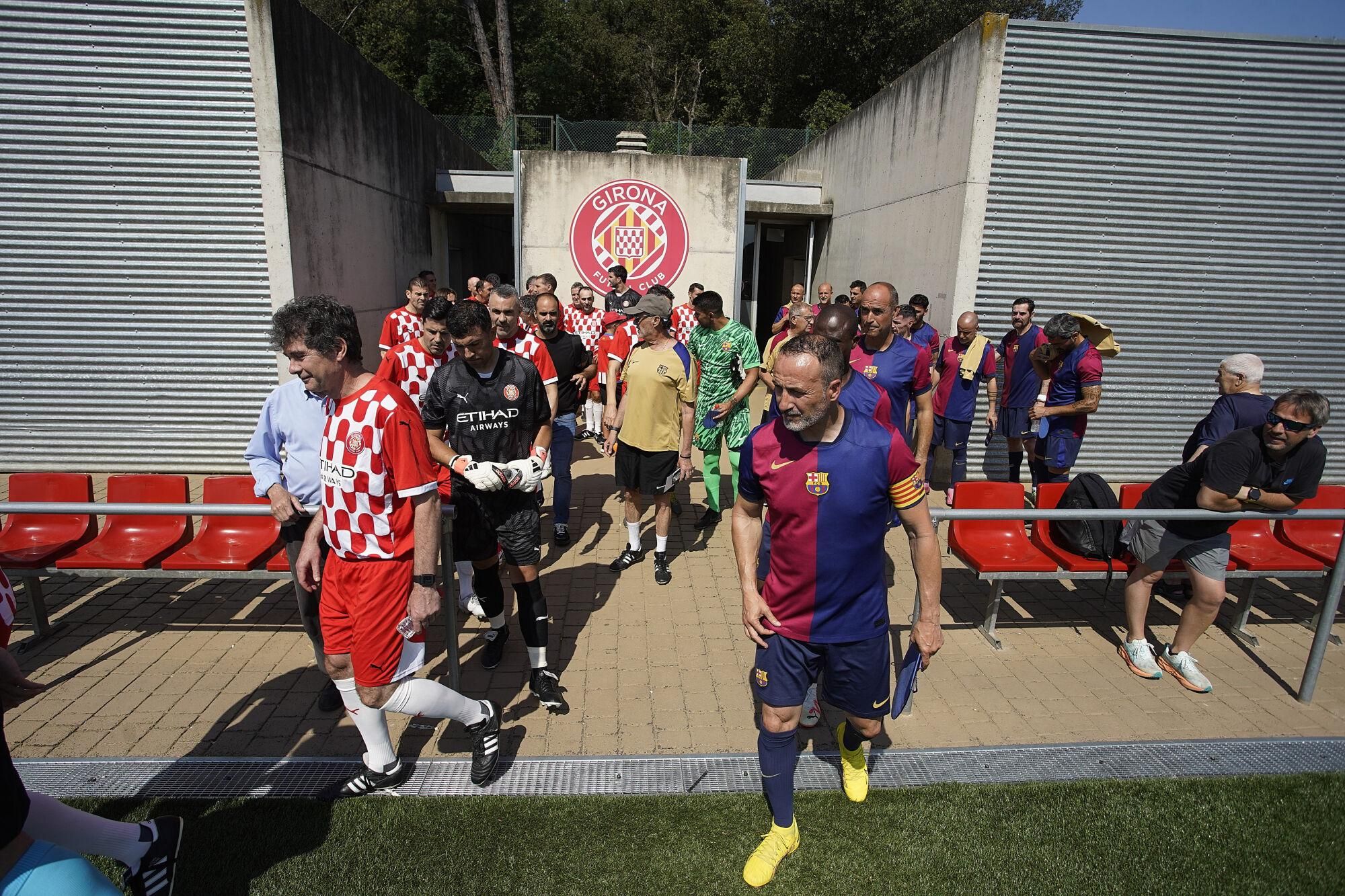 GIRONA. Torres de Palau Girona FC Legends-Agrupació Jugadors FCB, en homenatge a Pepe Pinto