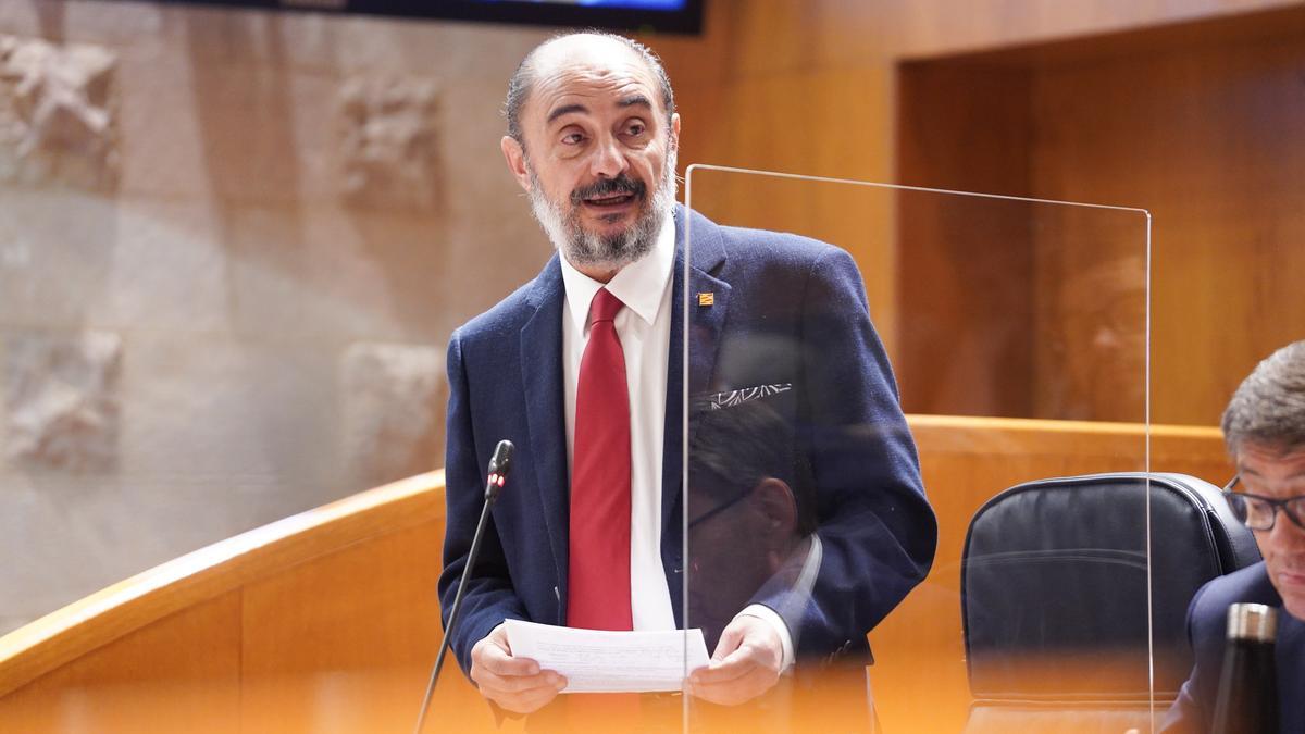 El presidente del Gobierno de Aragón, Javier Lambán.