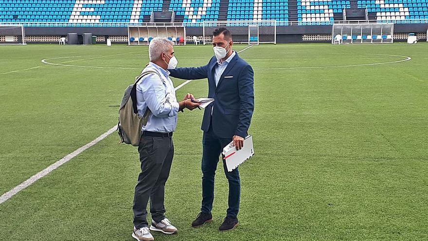 Los técnicos de LaLIga inspeccionan las instalaciones de Can Misses.