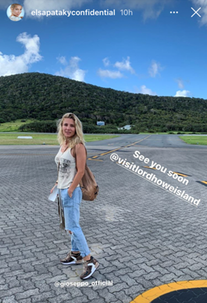 Elsa Pataky visita la Isla de Lord Howe (Australia)