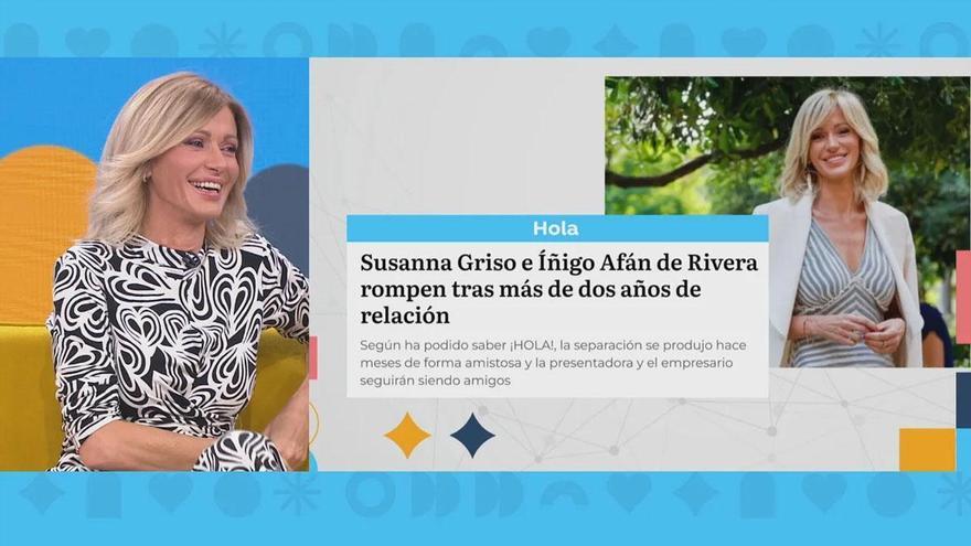 Susanna Griso, primeras palabras tras su ruptura con Íñigo Afán de Ribera