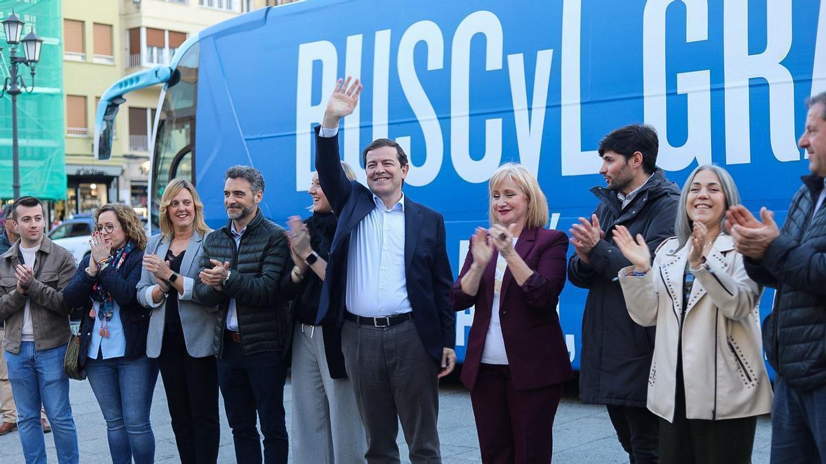 Las imágenes del acto de campaña de Mañueco en Zamora