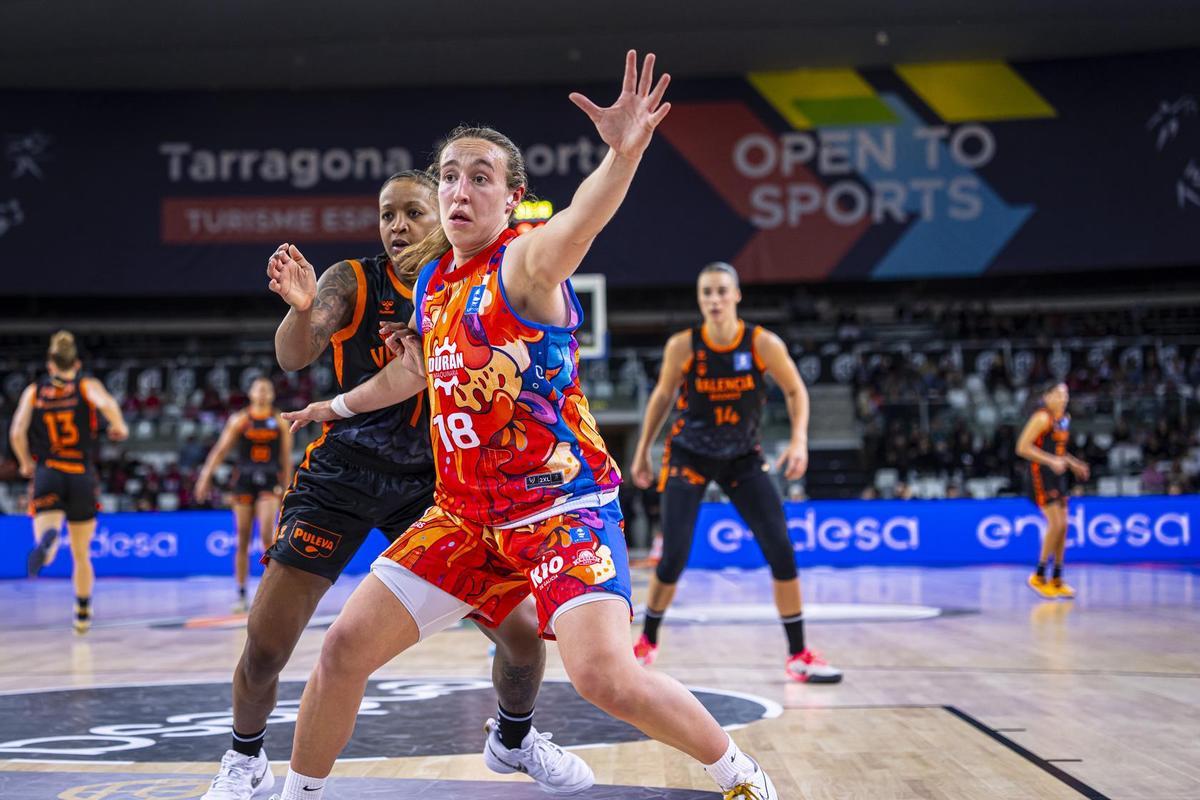 Alicia Flórez, cedida en el DM Ensino por el Valencia BC, fue la máxima anotadora del partido con 18 puntos.
