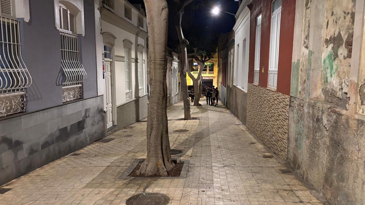 Pasaje Segundo Ravina, donde se encuentra una de las casas ocupadas en El Toscal.
