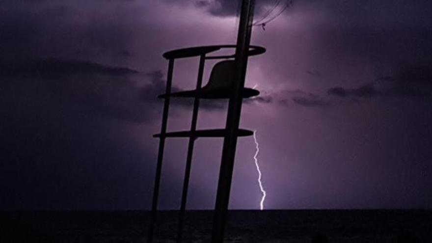 La tormenta de anoche, vista desde El Saler