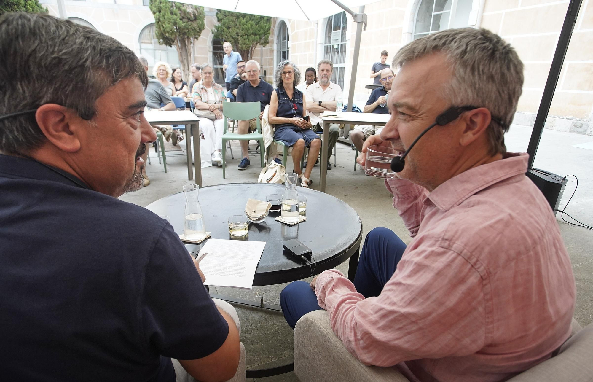Les fotos de la trobada entre Edmon Roch i Alfonts Petit per destapar anècdotes en el rodatge de pel·lícules
