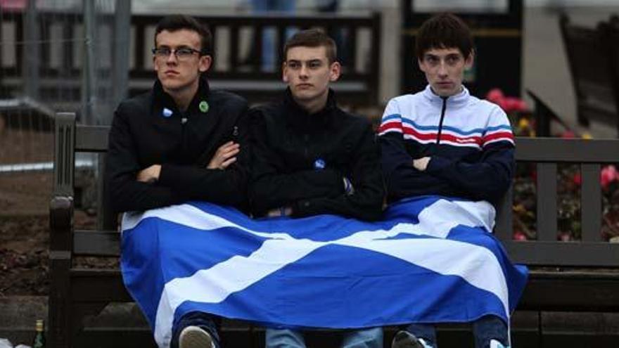 Partidarios de la independencia, tras el &#039;no&#039; de Escocia.