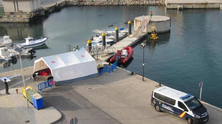 Inmigrantes llegados esta semana al puerto de Cartagena.