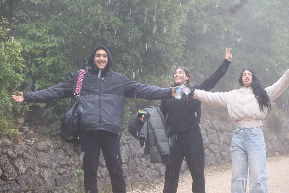 Aguanieve en la Font Roja