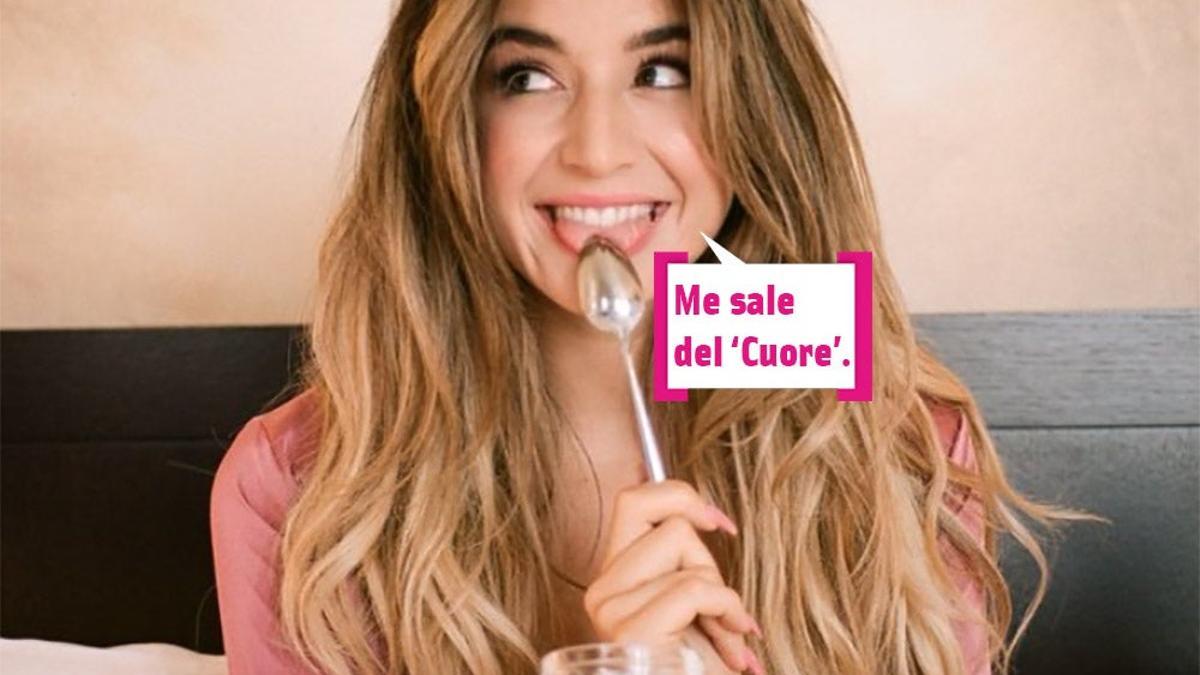 Lola Indigo comiendo yogur, bocadillo: &quot;Me sale del 'Cuore'&quot;