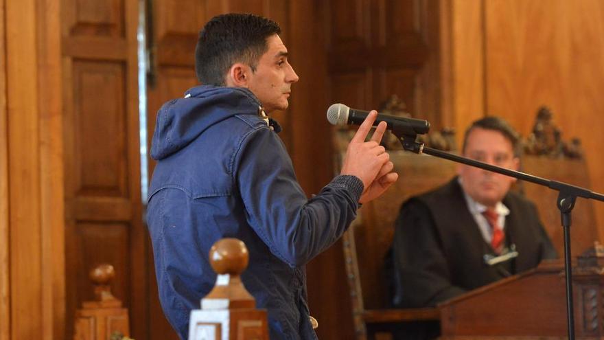 José Antonio Lusquiños durante el juicio celebrado en diciembre del pasado año en Pontevedra.