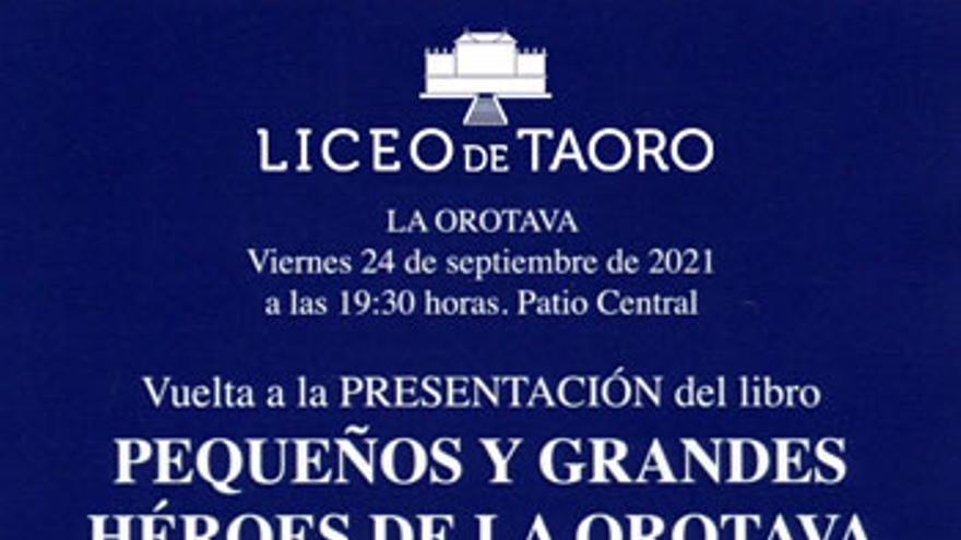 Presentación libro Pequeños y Grandes Héroes de La Orotava