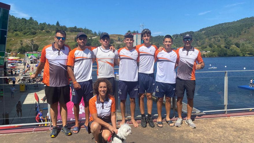 Los palistas del Club Nàutic Sant Antoni destacan en K2 y K4 en el Campeonato de España de Sprint Olímpico