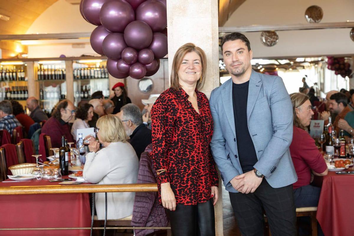 Magdalena Mesquida, presidenta del Consell Regulador de VT Mallorca amb Aram Ortega, director general de Polítiques per a la Sobirania Alimentària del Govern.