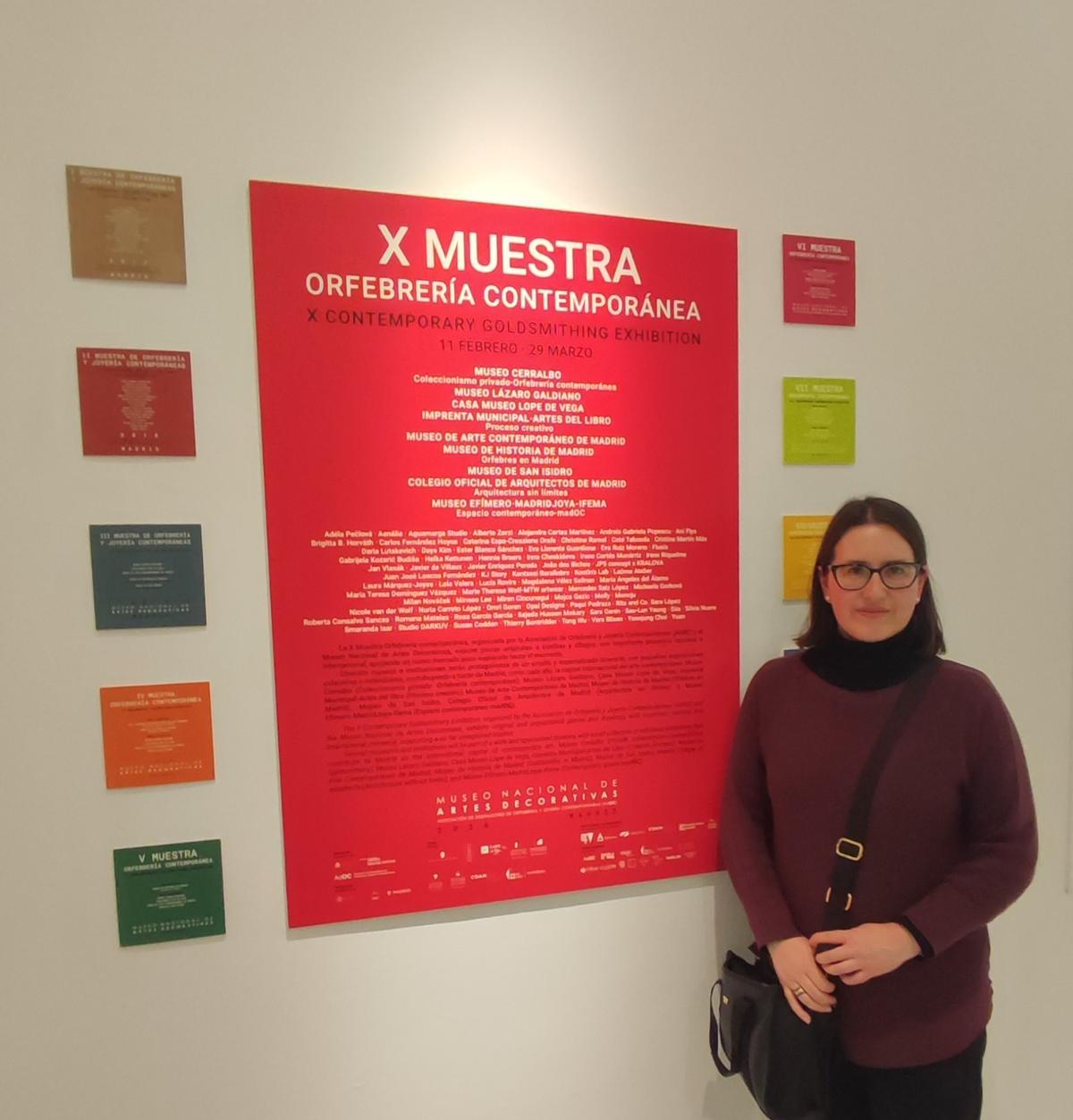 Paqui Pedraza, en la décima Muestra de Orfebrería Contemporánea.
