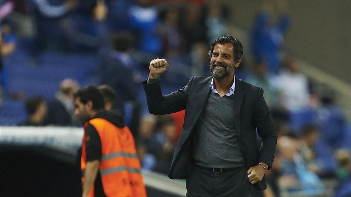 El técnico del Espanyol, Quique Sánchez, quiere ser el primero que cante victoria ante el Valencia