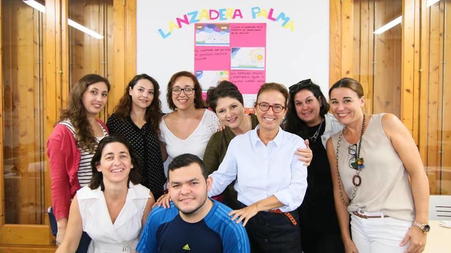 Algunos de los participantes en la lanzadera.