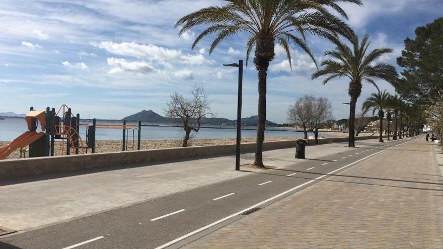 Die Verkehrsberuhigung an der Promenade von Port de Pollença ist praktisch abgeschlossen.