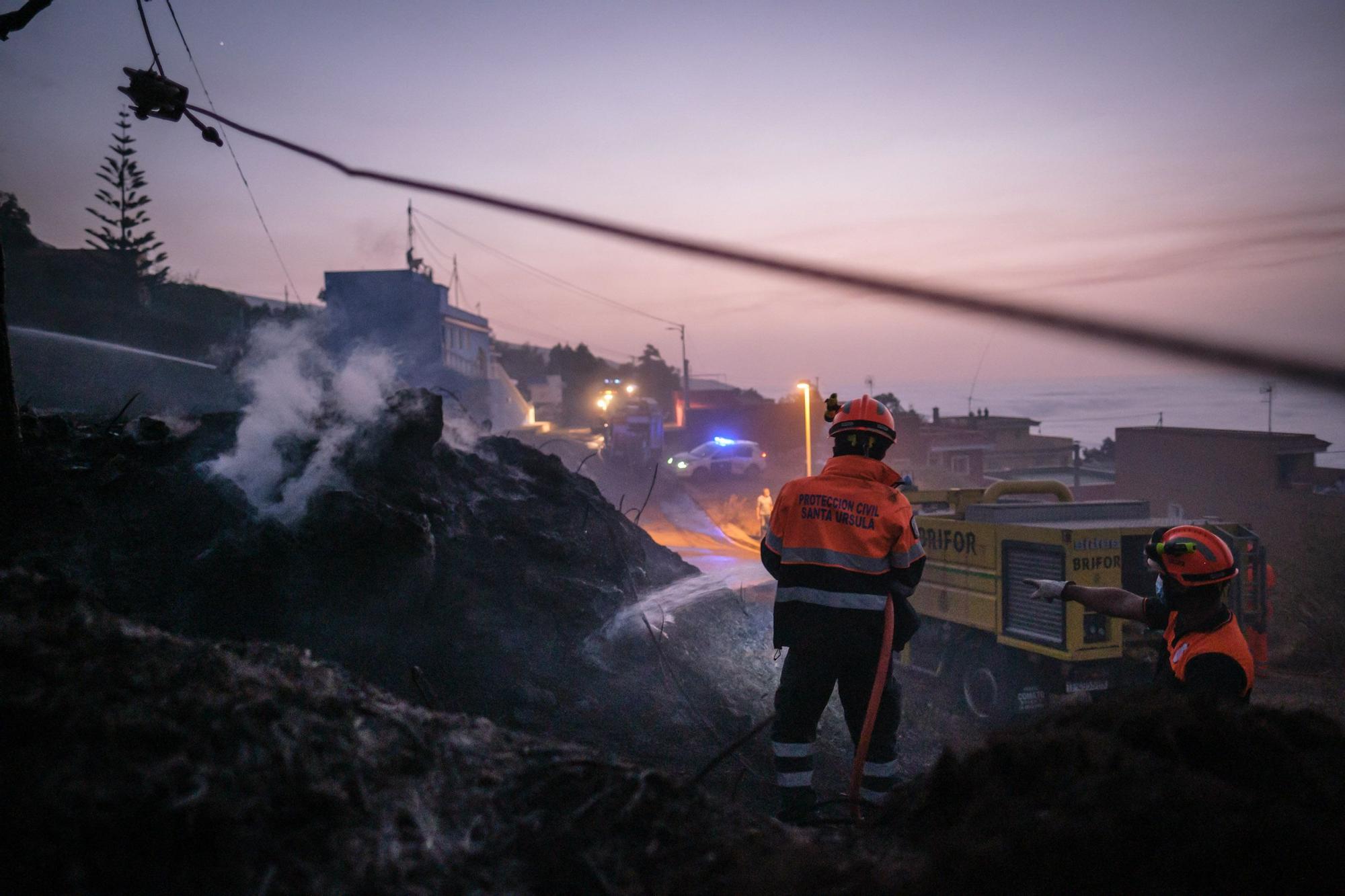 Incendio en La Orotava