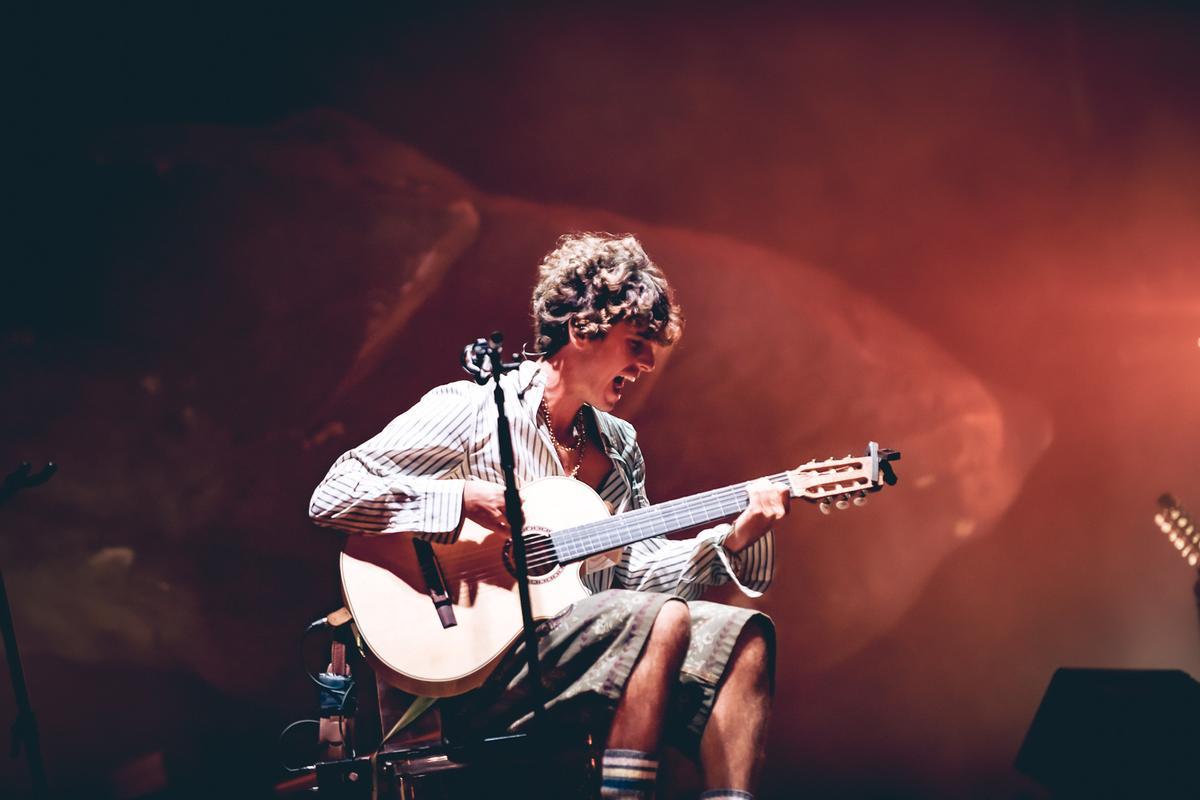 Guitarricadelafuente, en el concierto que ofreció el sábado en Lanuza.
