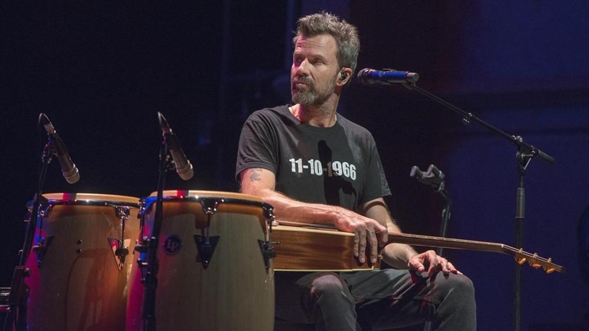 Pau Donés, en el concierto de Jarabe de Palo en el Liceu.